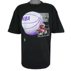 NBA (My Favourite Team)- Toronto Raptors Basketball T-Shirt 1990s Medium Vintage Retro Basketball