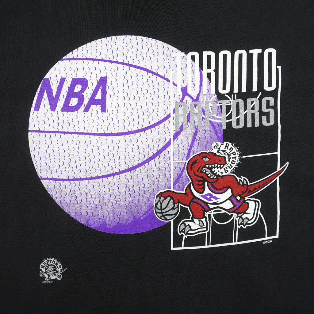 NBA (My Favourite Team)- Toronto Raptors Basketball T-Shirt 1990s Medium Vintage Retro Basketball