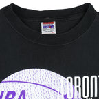 NBA (My Favourite Team)- Toronto Raptors Basketball T-Shirt 1990s Medium Vintage Retro Basketball
