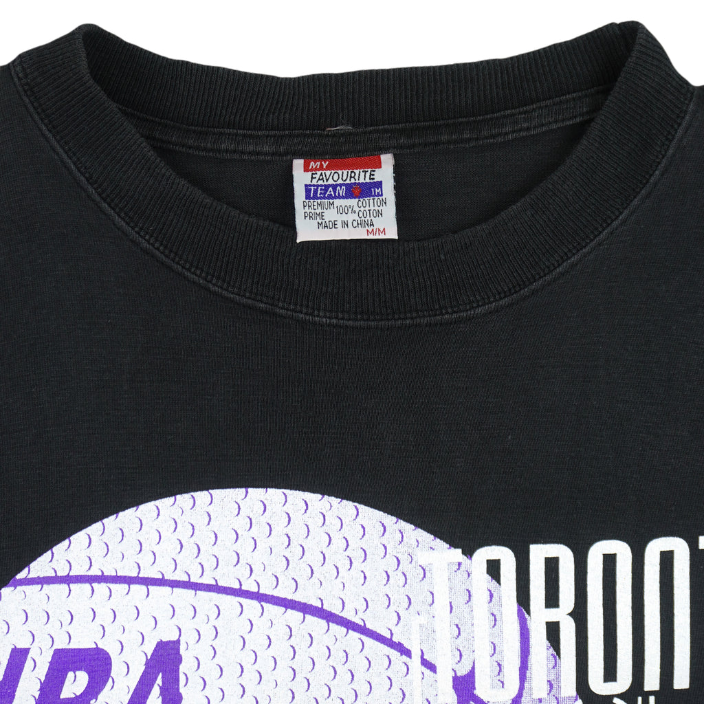 NBA (My Favourite Team)- Toronto Raptors Basketball T-Shirt 1990s Medium Vintage Retro Basketball