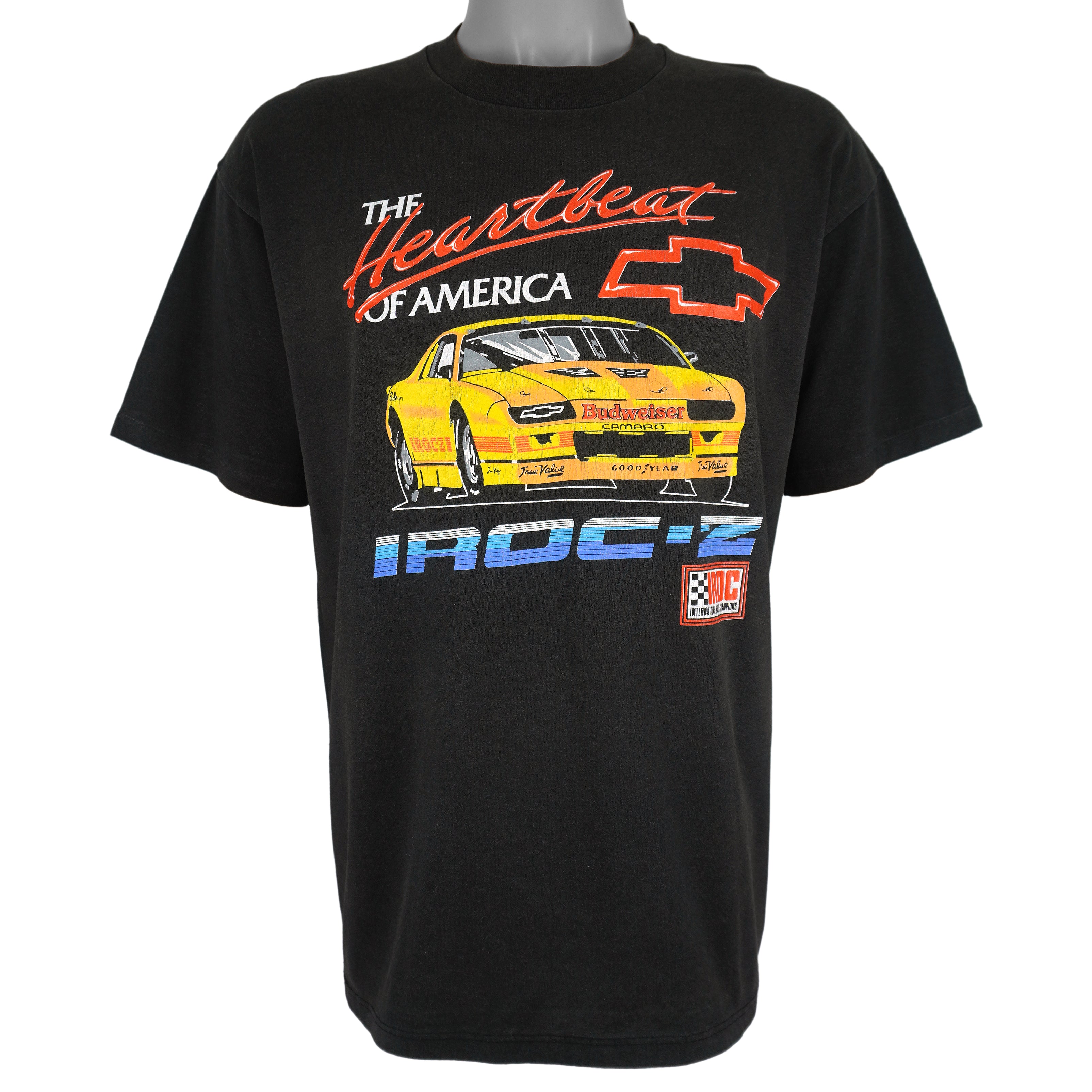 NASCAR - Chevrolet The Heartbeat of America T-Shirt 1990s X-Large Vintage Retro