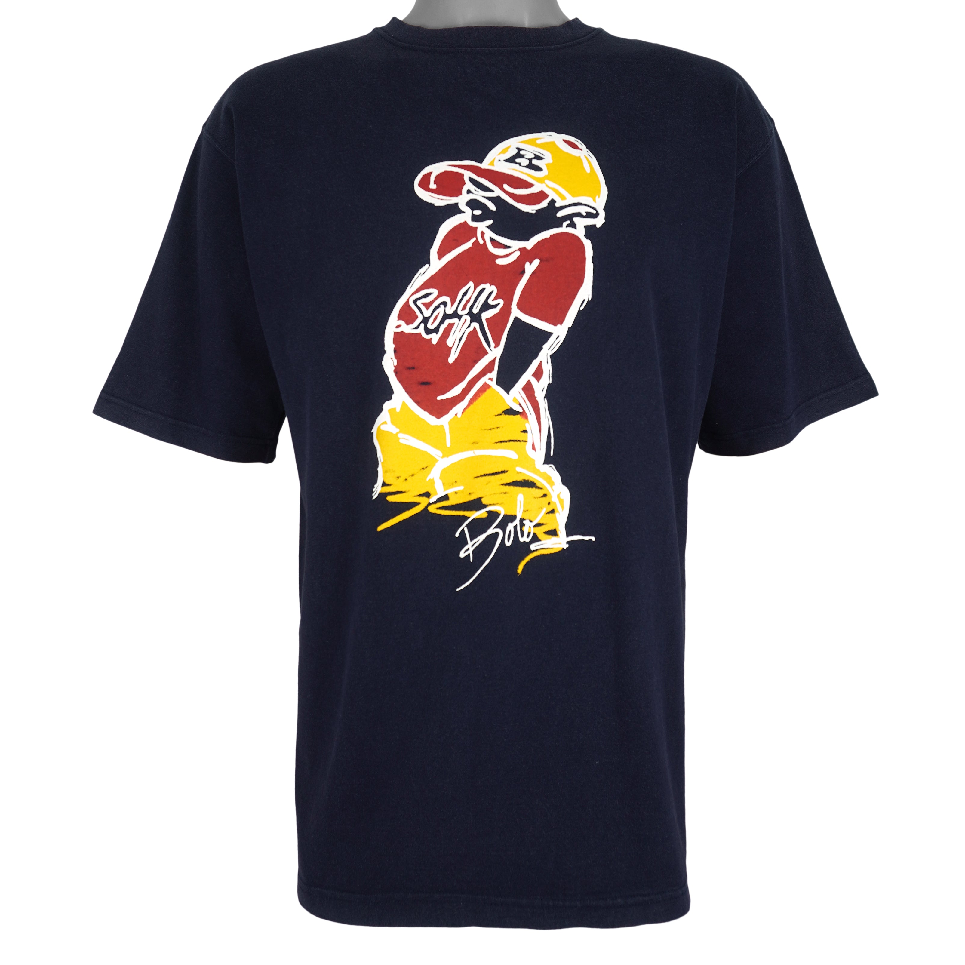 Vintage (SOHK) - School of Hard Knocks Spell-Out T-Shirt 1990s Large Vintage Retro