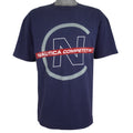 Nautica - Blue Nautica Competition Spell-Out T-Shirt 1990s X-Large Vintage Retro