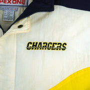 NFL (Apex One) - San Diego Chargers Hooded Puffer Jacket 1990s Large Vintage Retro Football