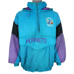 NBA (Competitor) - Charlotte Hornets Hooded Puffer Jacket 1990s X-Large Vintage Retro Basketball