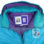 NBA (Competitor) - Charlotte Hornets Hooded Puffer Jacket 1990s X-Large Vintage Retro Basketball
