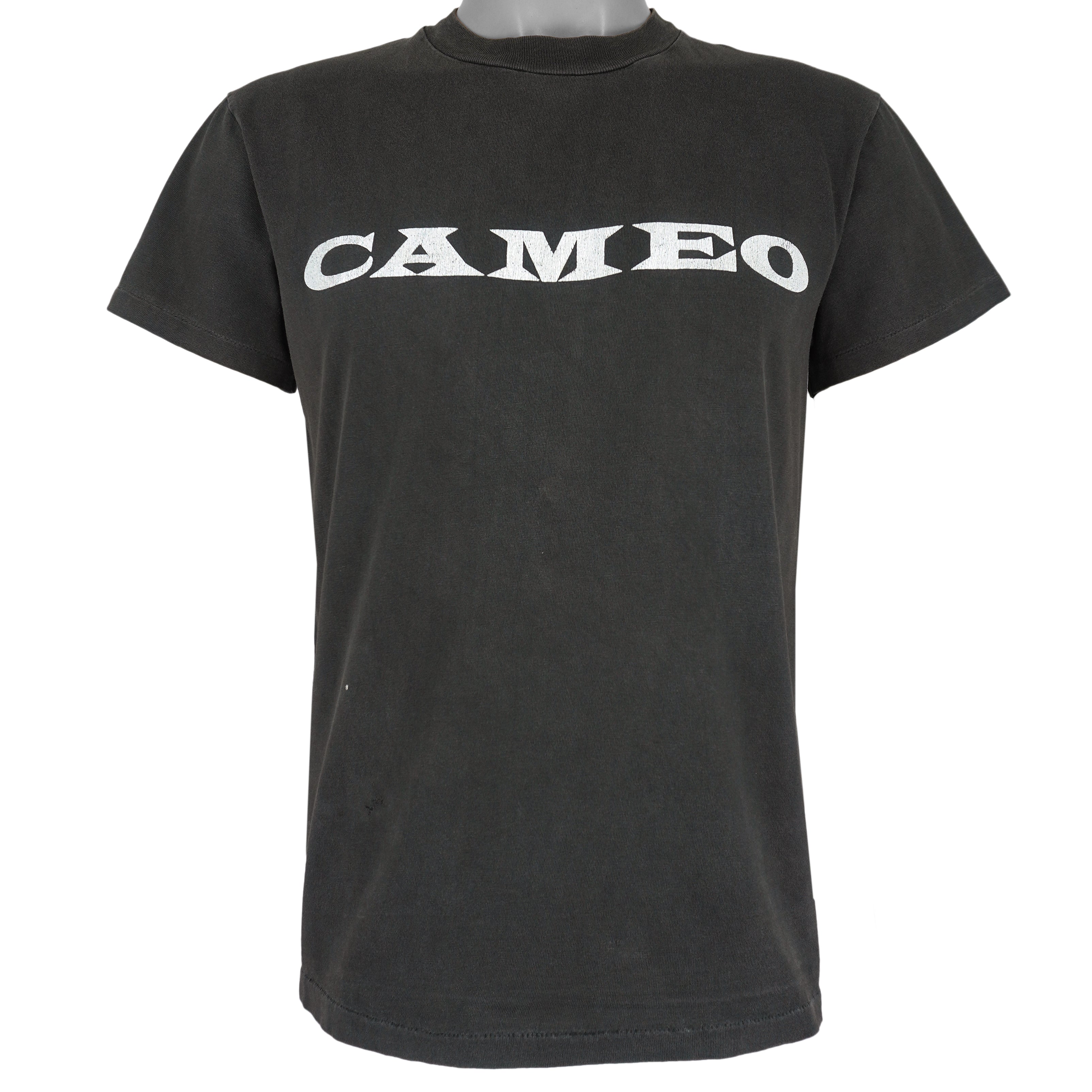 Vintage (Hanes) - Cameo Real Men Wear Black Single Stitch T-Shirt 1990 Medium Vintage Retro