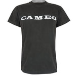 Vintage (Hanes) - Cameo Real Men Wear Black Single Stitch T-Shirt 1990 Medium Vintage Retro