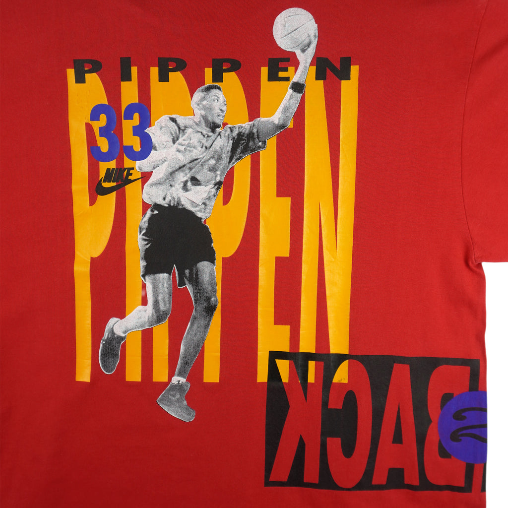 Nike - NBA Michael Jordan & Scottie Pippen T-Shirt 1990s X-Large Vintage Retro Basketball