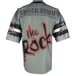 Vintage - WWE The Rock SmackDown Jersey T-Shirt 1999 Medium Vintage Retro