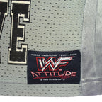 Vintage - WWE The Rock SmackDown Jersey T-Shirt 1999 Medium Vintage Retro