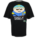 Vintage (Comedy Central) - South Park Cartman  Respect My Authority! T-Shirt 1998 X-Large