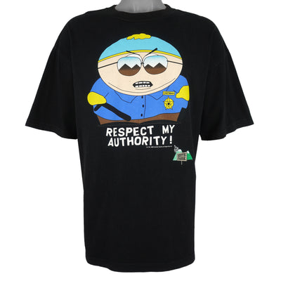 Vintage (Comedy Central) - South Park Cartman  Respect My Authority! T-Shirt 1998 X-Large