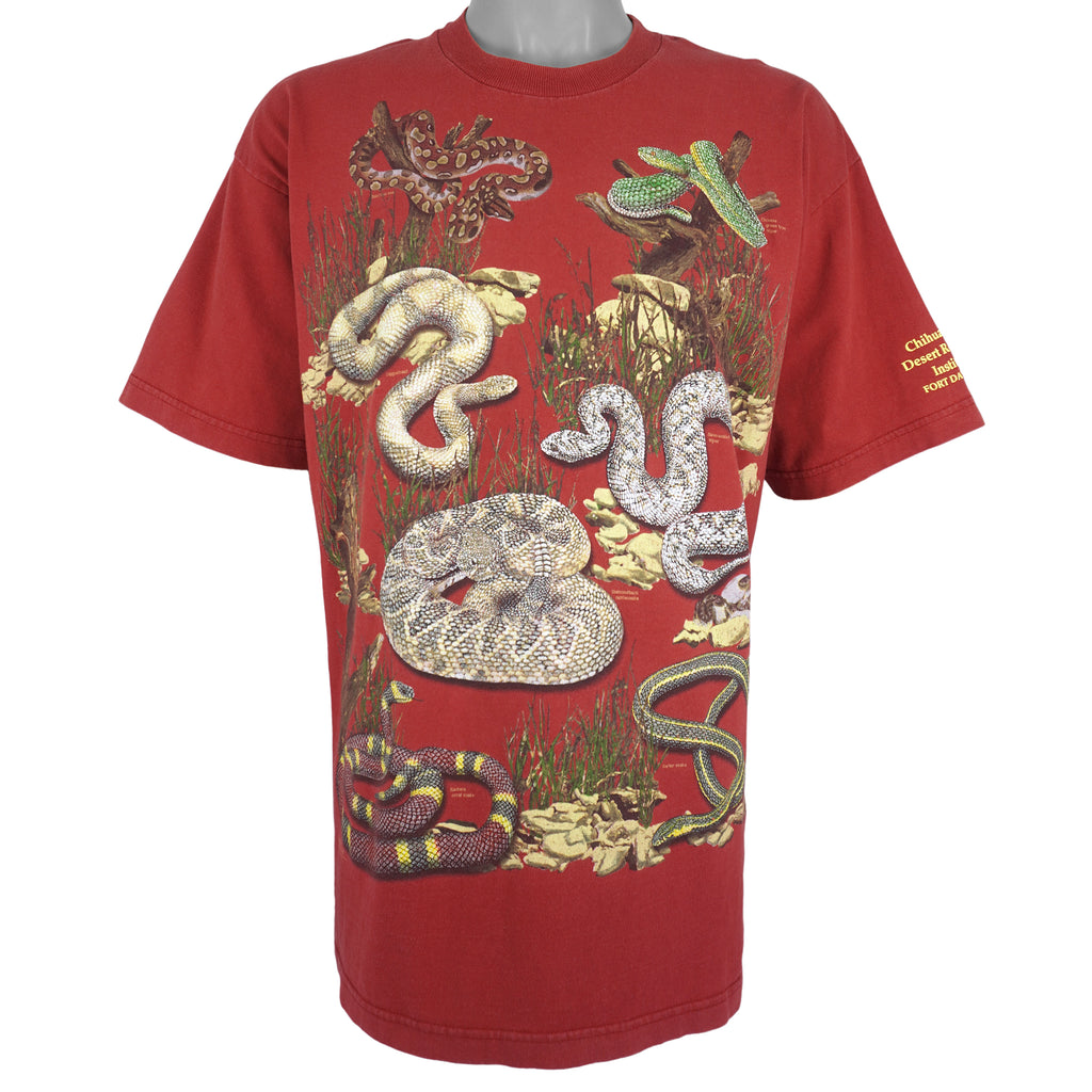 Vintage (Bay Side) - Snake Chihuahuan Desert Research Institute T-Shirt 2002 X-Large Vintage Retro