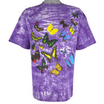 Vintage (Tico) - Butterflies Rainforest Costa Rica Tie-Dye T-Shirt 1990s X-Large