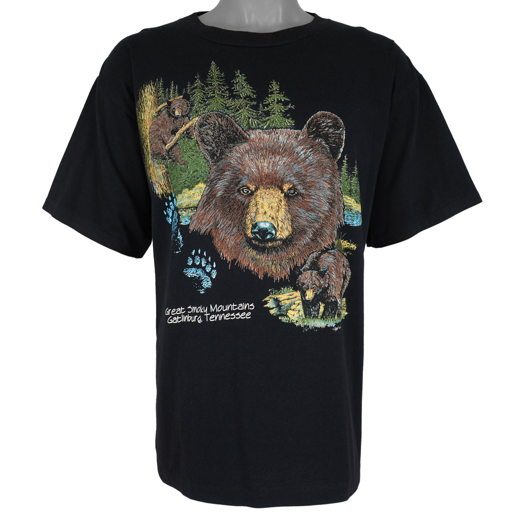 Vintage (Alore) - Bear Great Smoky Mountains Tennessee T-Shirt 1990s X-Large Vintage Retro