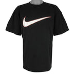 Nike - Black Big Logo T-Shirt 1990s Large Vintage Retro
