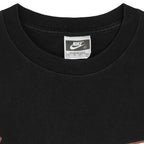 Nike - Black Big Logo T-Shirt 1990s Large Vintage Retro