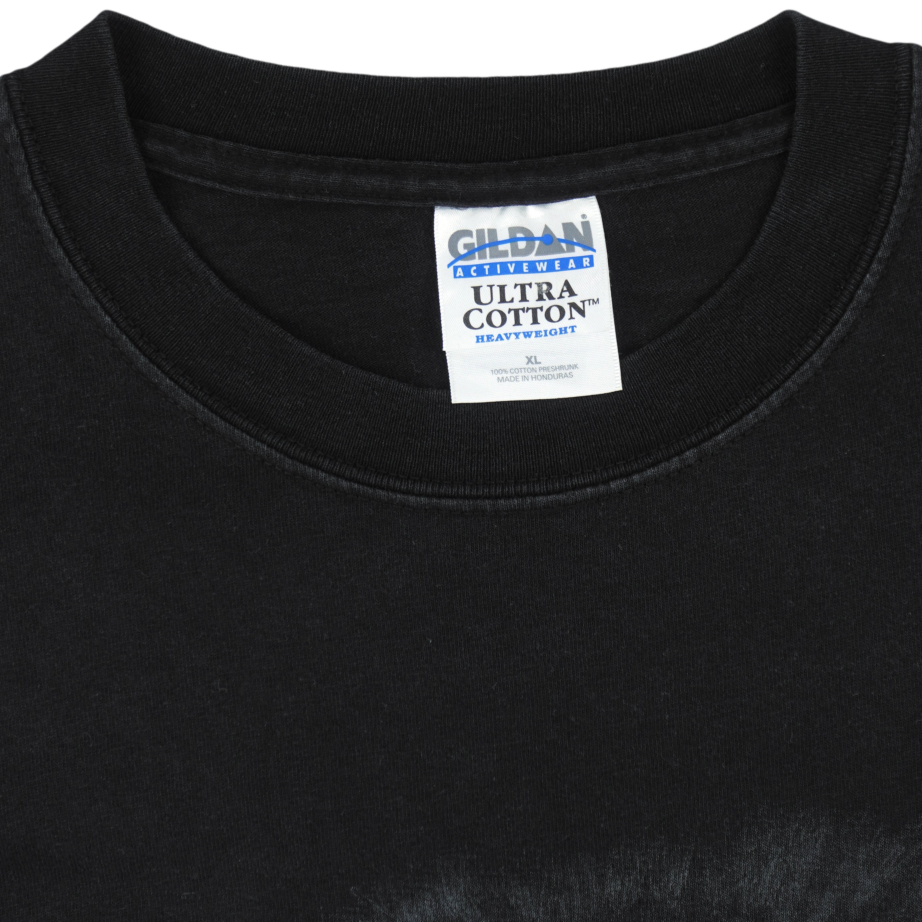 Vintage (Gildan) - Black Cat Animal Printed T-Shirt 1990s X-Large Vintage Retro