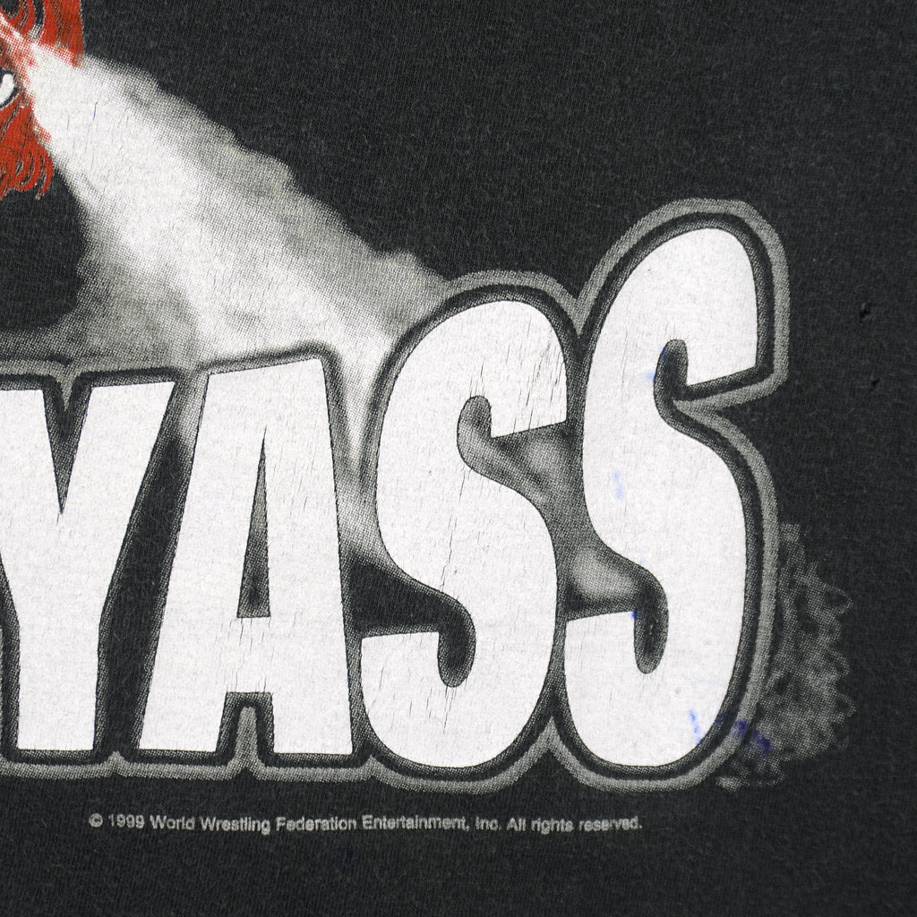 Vintage - WWF On Your Candyass Spell-Out T-Shirt 1999 Large Vintage Retro