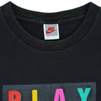 Nike - Participate In The Lives Of America's Youth Spell-Out T-Shirt 1990s Large Vintage Retro