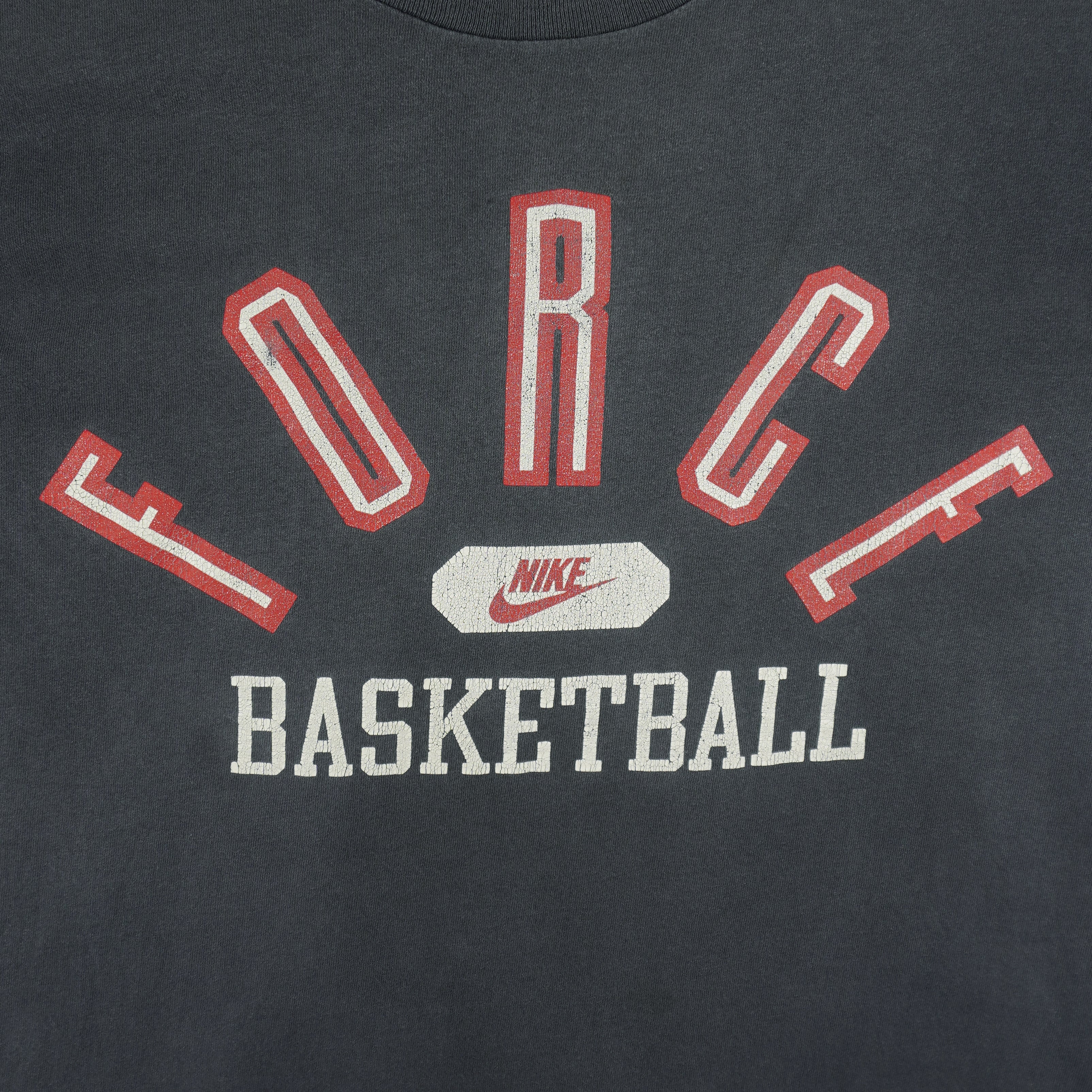 Nike - Force Basketball Single Stitch 1990s Medium Vintage Retro