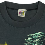 Vintage (Dibuho) - Sunrise Philippines Handpainted T-Shirt 1990s Large Vintage Retro