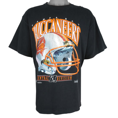 NFL (Salem) - Tampa Bay Buccaneers Helmet T-Shirt 1991 Large