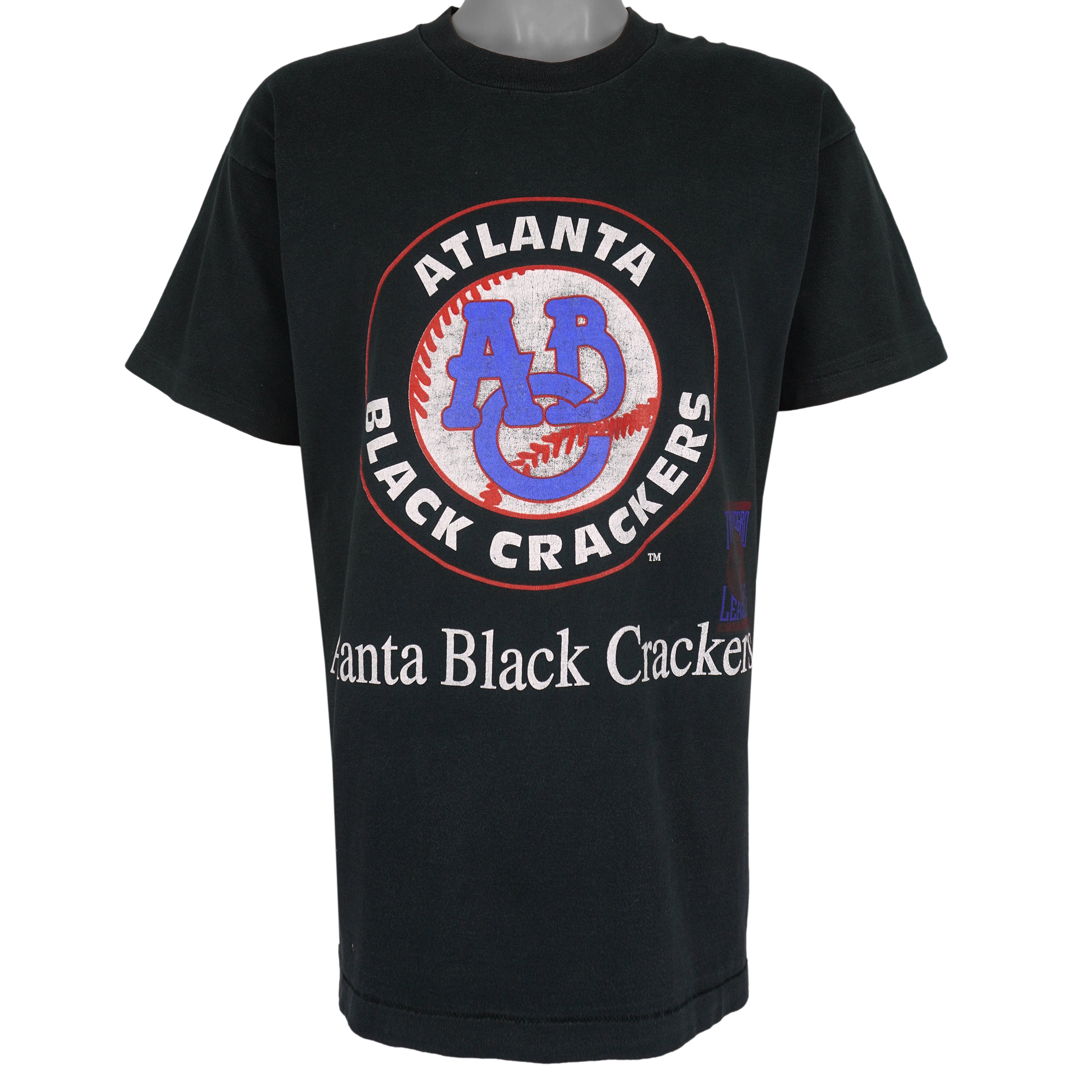 MLB - The Negro Leagues Atlanta Black Crackers T-Shirt 1990s X-Large Vintage Retro Baseball