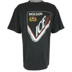 Vintage (All Sport) - Molson Canada Ice Brewed Beer Single Stitch T-Shirt 1990s X-Large Vintage Retro
