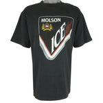 Vintage (All Sport) - Molson Canada Ice Brewed Beer Single Stitch T-Shirt 1990s X-Large Vintage Retro