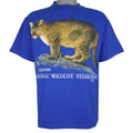 Vintage (Sun) - Cougar Animal Print T-Shirt 1990 Large Vintage Retro
