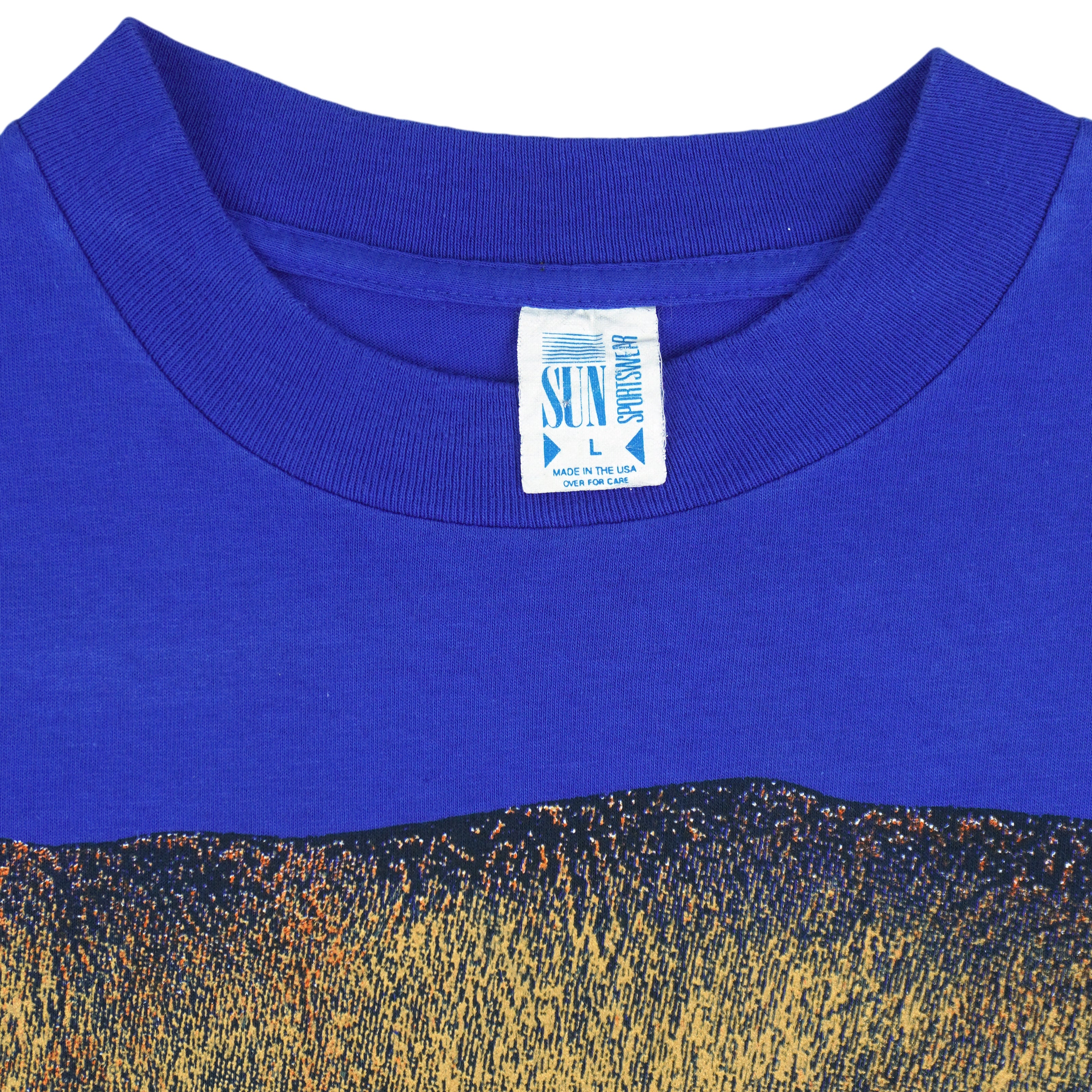 Vintage (Sun) - Cougar Animal Print T-Shirt 1990 Large Vintage Retro