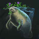 Vintage (Fruit Of The Loom) - Manatee Cocoa Beach T-Shirt 1991 Large Vintage Retro