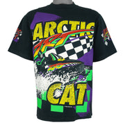 Vintage - Arctic Cat ZR Snowmobile Racing All Over Print T-Shirt 1995 Vintage Retro