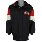 Starter - Atlanta Falcons Hooded Puffer Jacket 1990s X-Large Vintage Retro Football