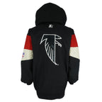 Starter - Atlanta Falcons Hooded Puffer Jacket 1990s X-Large Vintage Retro Football
