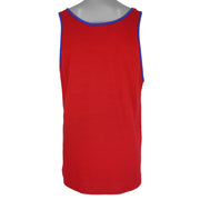 Adidas - Road Runner Spell-Out Sleeveless Shirt 1990s Large Vintage Retro