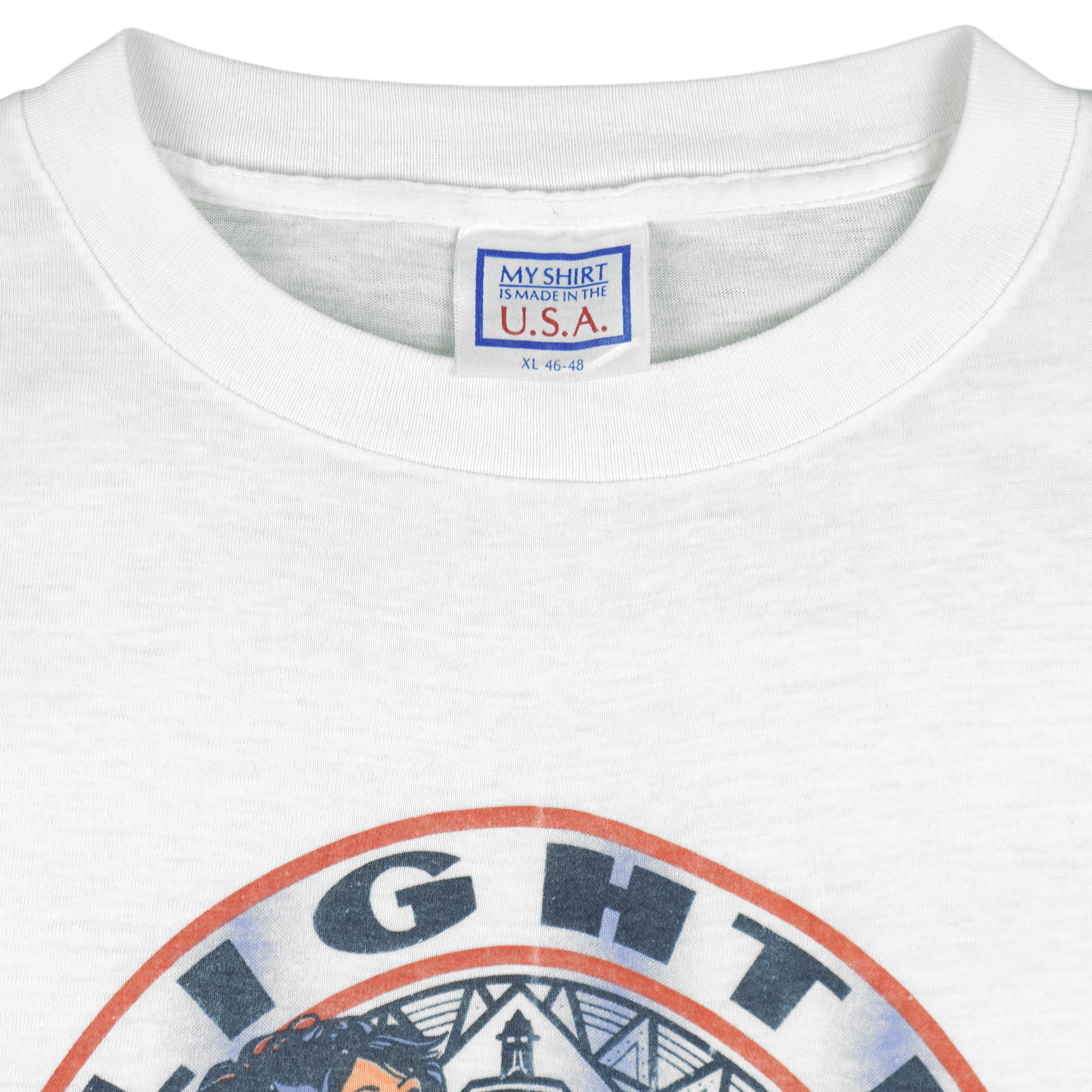 Budweiser - Bud Light Beer Lady Luck Single Stitch T-Shirt 1990 X-Large