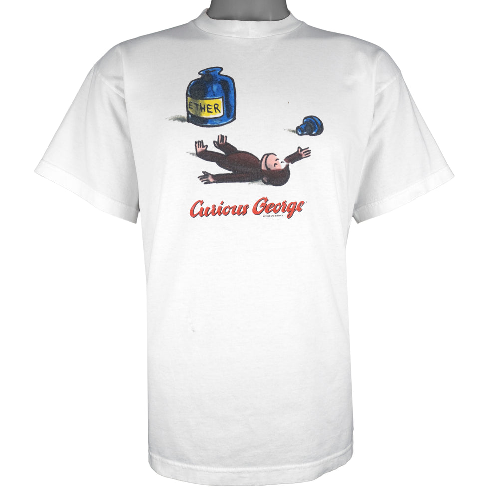 Vintage (Cronies) - Curious George T-Shirt 1995 Large Vintage Retro