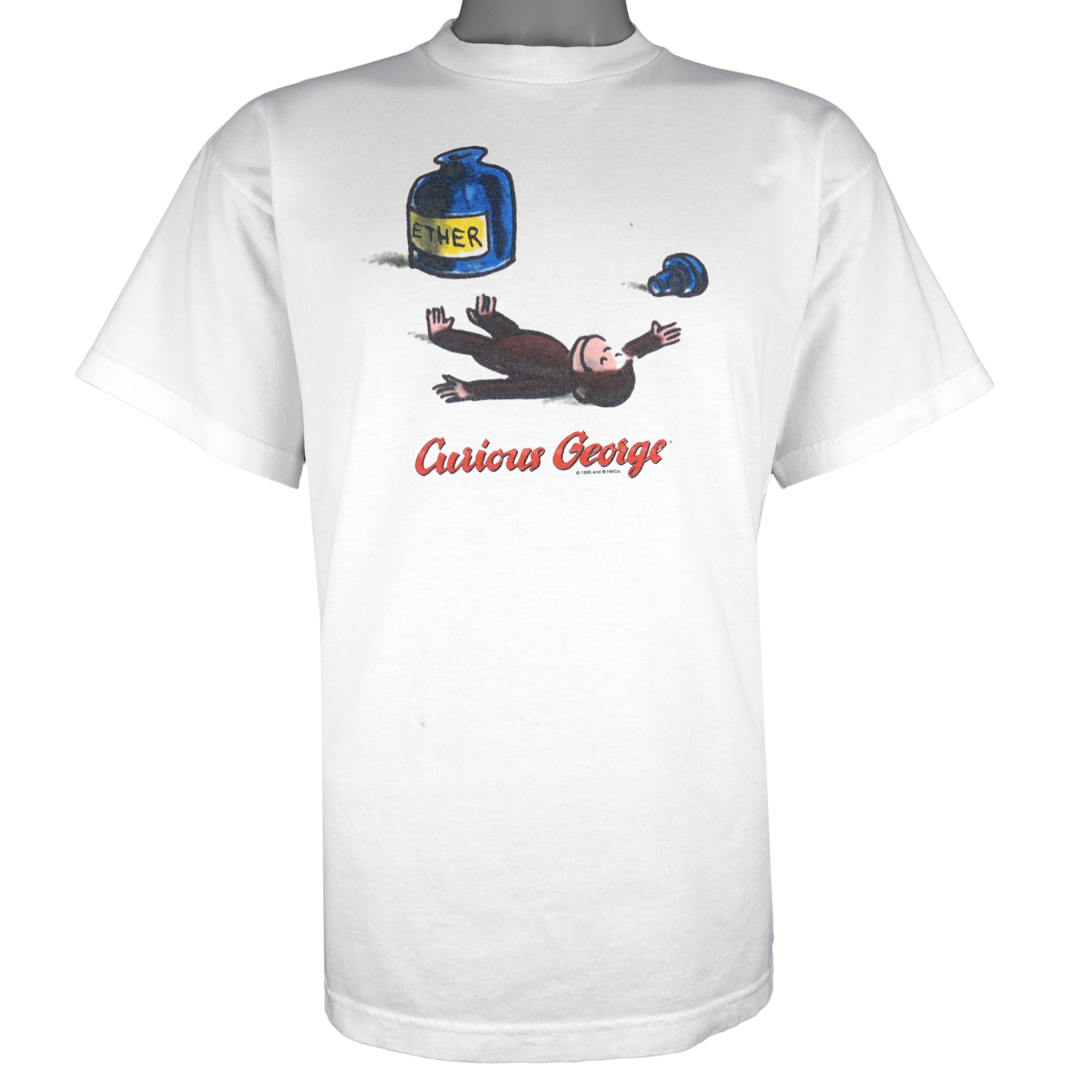 Vintage (Cronies) - Curious George T-Shirt 1995 Large Vintage Retro
