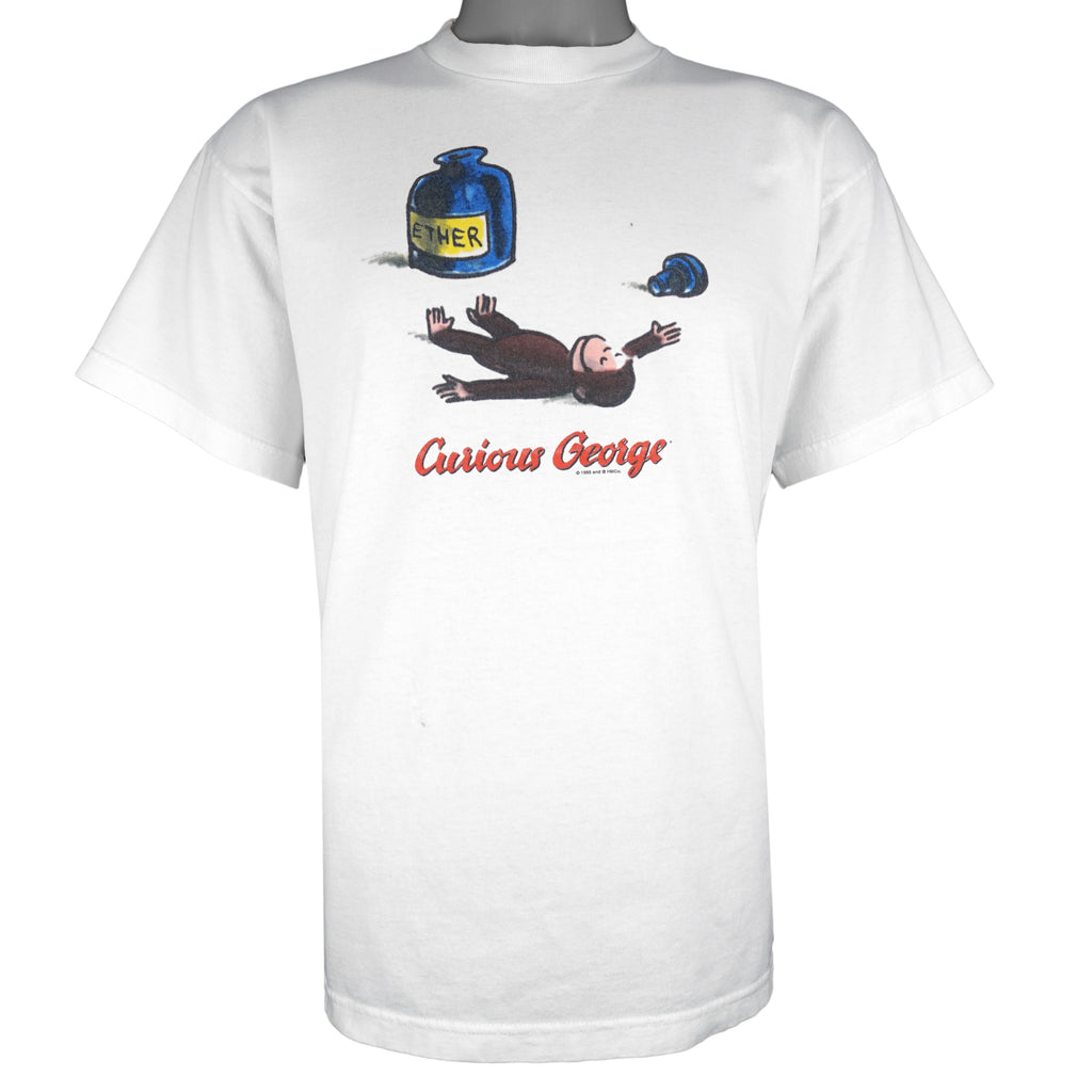 Vintage (Cronies) - Curious George T-Shirt 1995 Large Vintage Retro