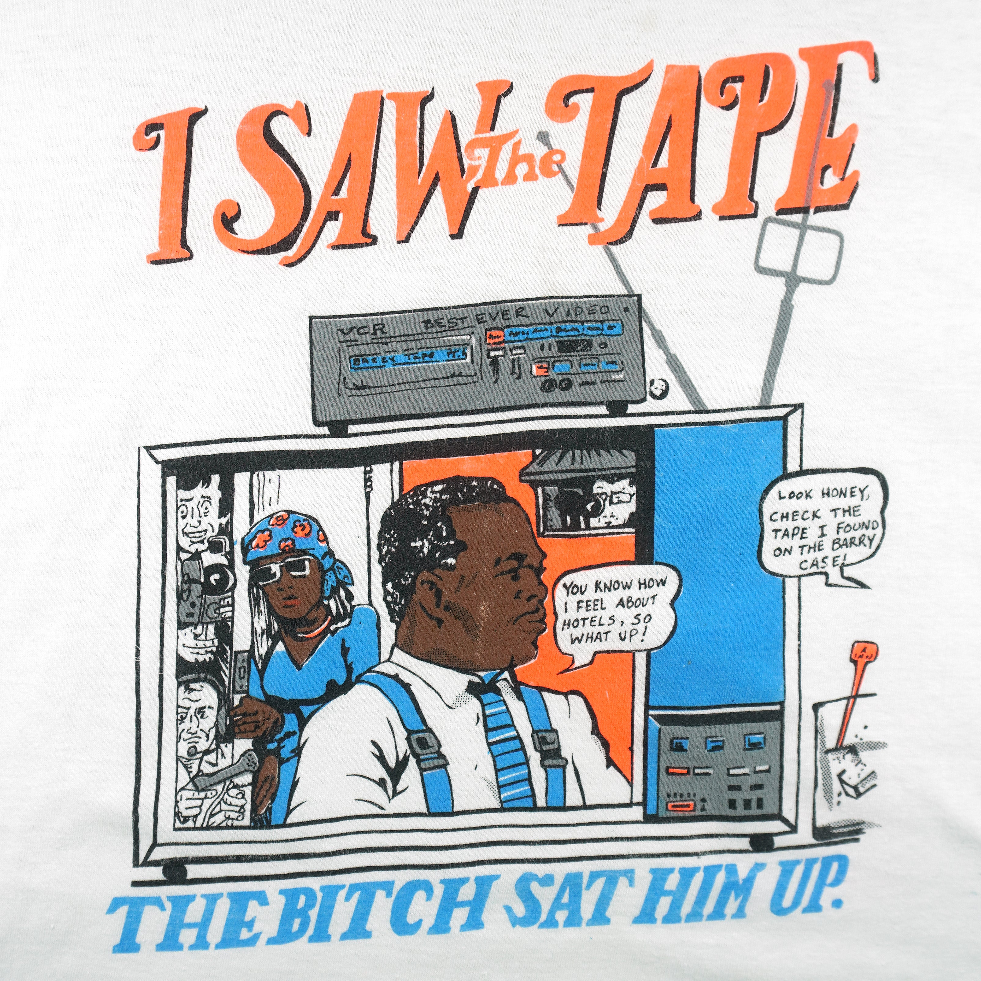 Vintage - Marion Barry’s, I Saw the Tape Single Stitch T-Shirt 1990s Large Vintage Retro