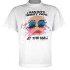 Vintage - I Ran Into Tammy Faye at The Mall T-Shirt 1987 Large Vintage Retro