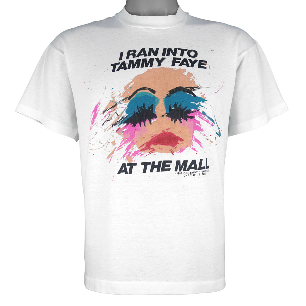 Vintage - I Ran Into Tammy Faye at The Mall T-Shirt 1987 Large Vintage Retro