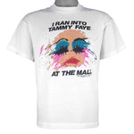 Vintage - I Ran Into Tammy Faye at The Mall T-Shirt 1987 Large Vintage Retro