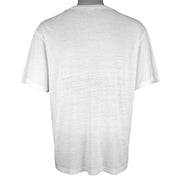 Adidas - Abstract Big Spell-Out T-Shirt 1990s Large Vintage Retro