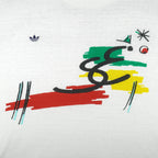 Adidas - Abstract Big Spell-Out T-Shirt 1990s Large Vintage Retro