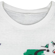 Adidas - Abstract Big Spell-Out T-Shirt 1990s Large Vintage Retro