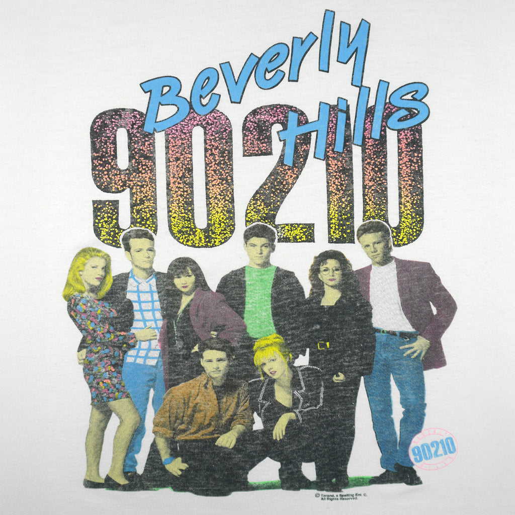 Vintage - Beverly Hills 90210 Single Stitch T-Shirt 1990s X-Large Vintage Retro